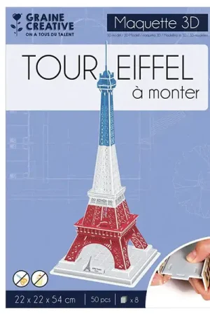 Maquette 3D Tour Eiffel - Graine Créative Pas Cher