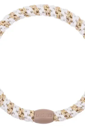 Elastique cheveux Beige Glitter Slim - Kknekki Paiement Sécurisé