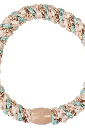 Affaire À Saisir Elastique cheveux Vert Beige & Cuivre Glitter - Kknekki