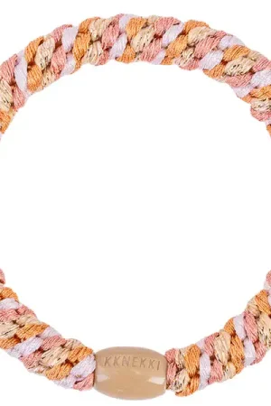 Elastique cheveux Rose Nude & Glitter - Kknekki Prix Choc