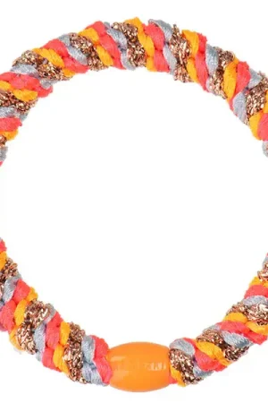 Promotion Elastique cheveux Orange fluo & Glitter - Kknekki