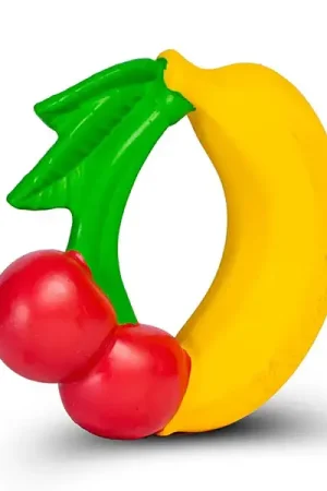 Jouet de dentition bébé Fruits Banane-Cerises - Oli&Carol Vente Directe