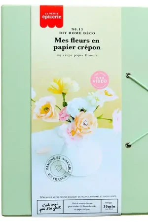 Kit DIY Home Déco - Mes fleurs en papier crépon Achetez Aujourd'hui