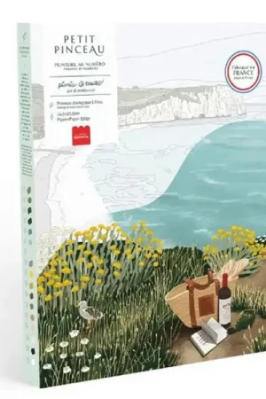Coffret peinture au numéro - Petit Pinceau - Picnic à Étretat par Ananya Bhandari Prix Choc