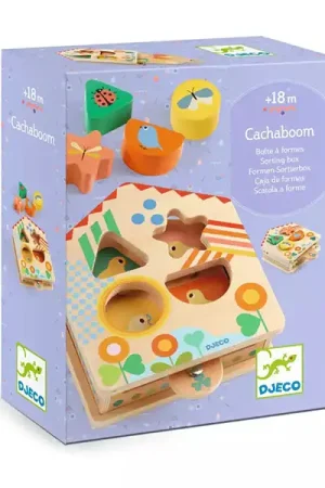 Boîte à formes Cachaboom - 18 mois - Djeco Seulement Aujourd'hui