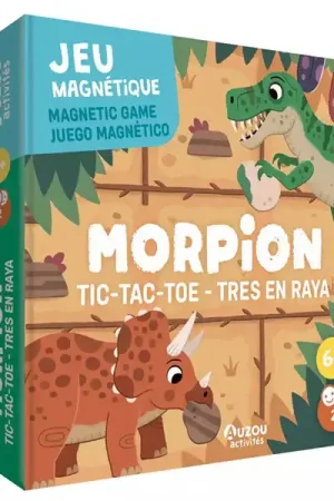 Jeu Magnétique Morpion Dino - 6 ans - Auzou Populaire
