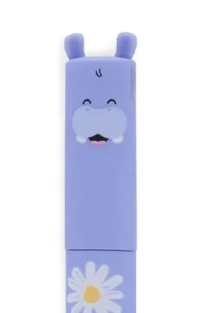 Offre Exclusive Stylo Hippopotame à pâquerettes effaçable - Legami