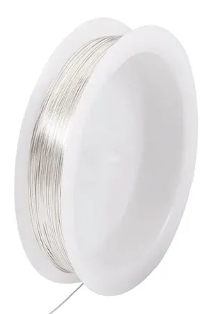 Bobine de 5 m de fil cuivre argenté -0,2 mm Meilleure Vente