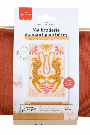Super Prix Kit DIY HOME DÉCO - Ma broderie Diamond Painting - Panthères