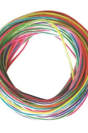 Expédition Rapide 12 fils de scoubidous - Transparents Fluo
