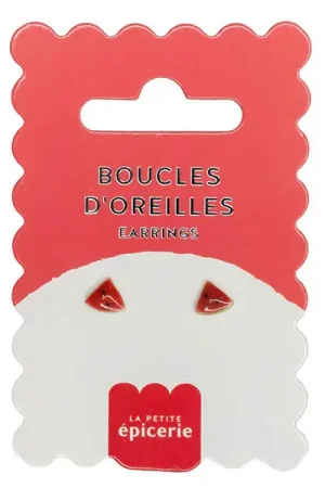 Boucles d'oreilles en porcelaine - Pastèque Nouvelle Collection