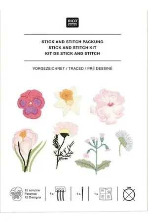KIT DE BRODERIE FLEURS DE PRINTEMPS - RICO DESIGN Prix Bas