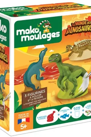 Le Monde des dinosaures 3 Figurines - Mako moulages Populaire