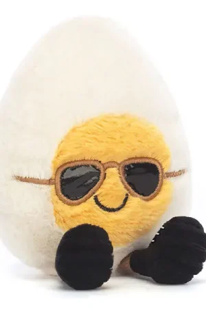 Peluche Amuseables Oeuf dur Chic - 10 cm - Jellycat Prix Cassé