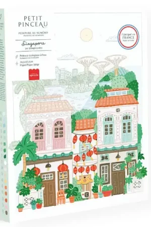Acheter Direct Coffret peinture au numéro - Petit Pinceau - Singapore par Hoglet & Co