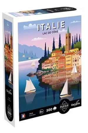 Quantité Limitée Puzzle 500 pièces Italie : Lac de Côme par Calypto