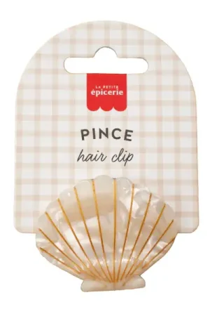Pince à cheveux Coquillage Perle Authentique