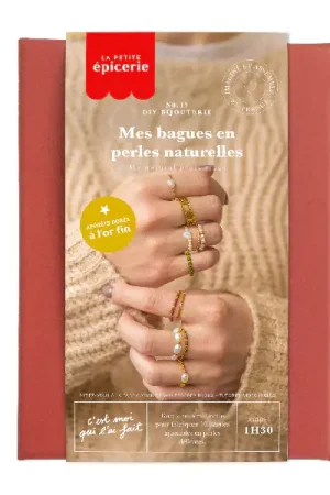Kit DIY Bijouterie - Mes bagues en perles naturelles Remise