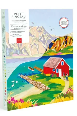 Coffret peinture au numéro - Petit Pinceau - Randonnée en Norvège par Nolwenn Studio Satisfait Ou Remboursé