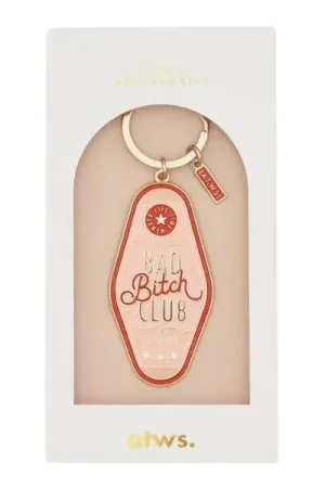 Porte-clés en émail Bad Bitch Club - ATWS Populaire