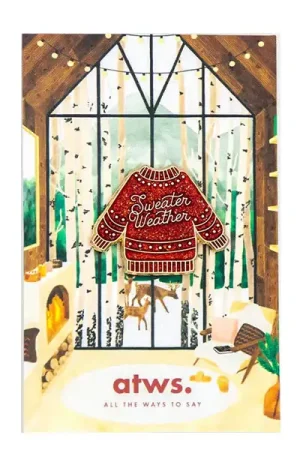 Pin's Sweater Weather - ATWS Prix Promo