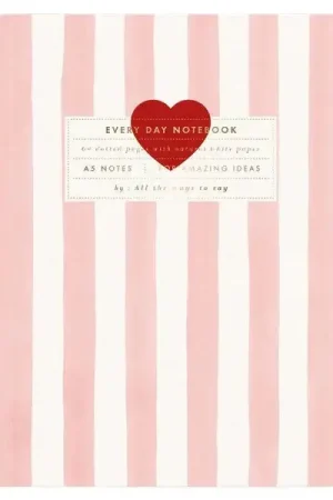 Achetez Aujourd'hui Cahier Coeur Pink Strips - A5 - ATWS