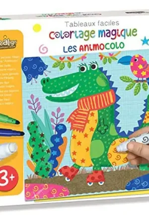 Coloriage magique - Tableau à créer Animocolo - Créa Lign' Prix Bas