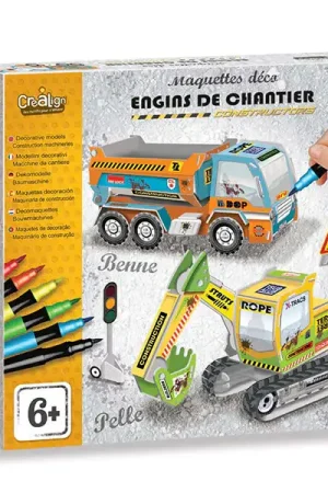 Maquettes Déco Engins de chantier - Créa Lign' Retour Gratuit