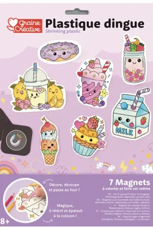 Kit plastique fou aimants kawaii à colorier pour enfants Meilleure Vente