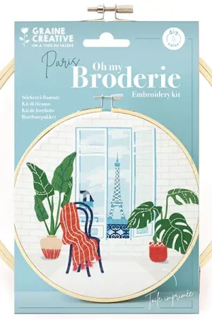 Authentique Kit broderie partielle - Paris