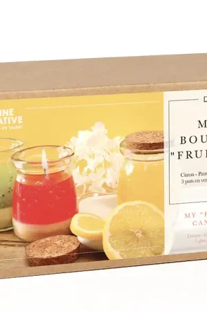 Coffret kit DIY bougies fruitées 3 designs Graine Creative Must-Have