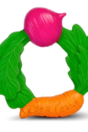 Anneau de dentition légumes en caoutchouc naturel Oli and Carol Nouveauté