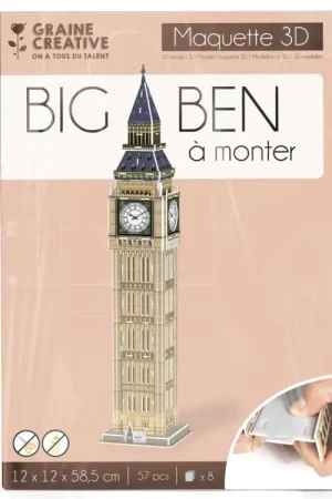 Solde Graine creative puzzle maquette big ben 57 pièces