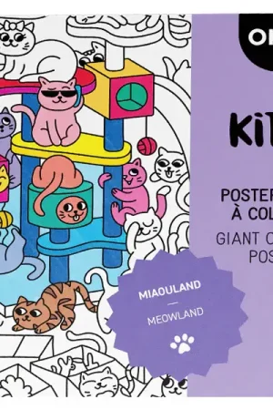Acheter Direct Poster à colorier - Kitty: le poster géant pour enfant
