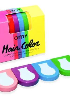 Marque Craies de cheveux temporaires 6 couleurs - OMY