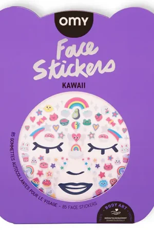Stickers de visage kawaii - OMY | 85 gommettes autocollantes Petit Prix
