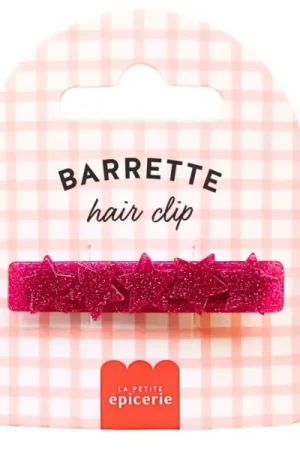 Barrette cheveux - Etoile Fuchsia Haute Qualité