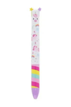 Certifié Stylo bicolore Click & Clack Licorne - Legami