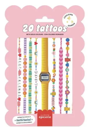 Pochette de 20 Tattoos - Bracelets Solde