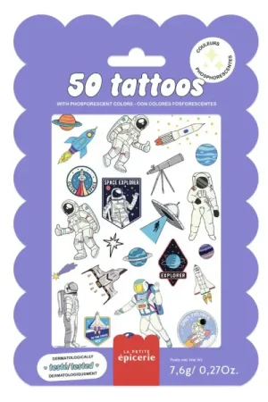Vente Flash Pochette de 40 Tattoos - Cosmos