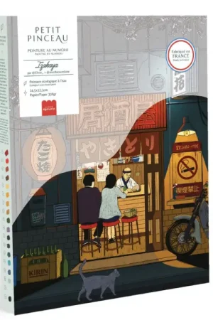 Retour Gratuit Coffret peinture au numéro - Petit Pinceau - Izakaya par Eloze & Matthieu Verlaine