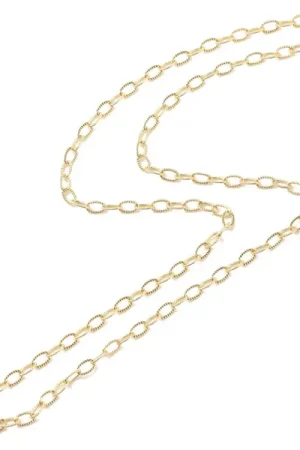 Collier chaîne câble en laiton doré à l’or fin Must-Have