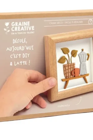 Remise Cadre déco en FIMO - Modèle Cafetière