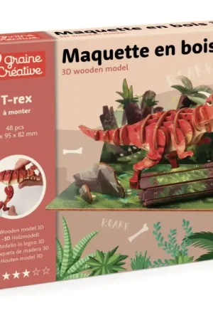 Commander Vite Maquette en bois 3D - T-Rex