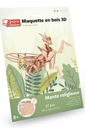 Remise Maquette en bois 3D - Mante religieuse