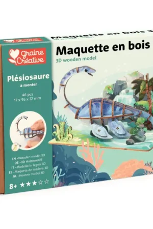 Populaire Maquette en bois 3D - Plésiosaure
