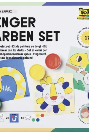 Promotion Kit de peinture aux doigts pour enfant - Happy Safari