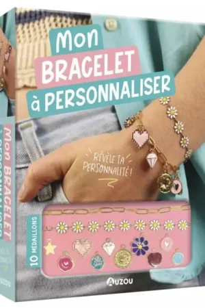 Haute Qualité Mon bracelet à personnaliser – Chaîne dorée & 10 médaillons