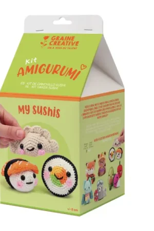 Réduction Kit Amigurumi - Maki & Sushi - Graine Créative