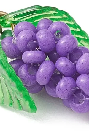 Breloque grappe de raisin en perles de verre Prix Promo